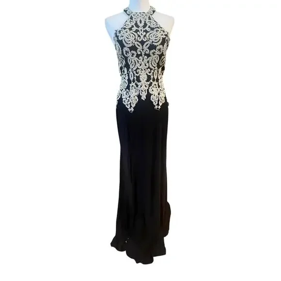 vivian beaded floral strapless maxi cocktail dress The Vivian Dress in Light Pink Windsor Brocade – V. Chapman main image 0